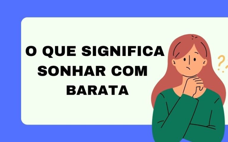 O que significa sonhar com barata