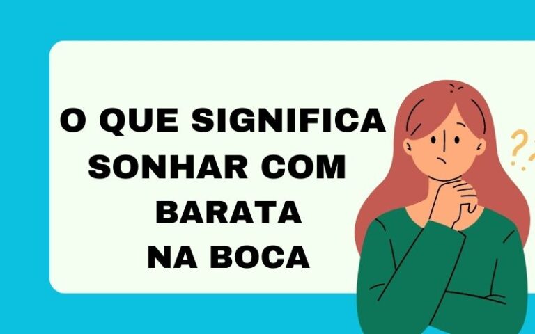 O que significa sonhar com barata na boca