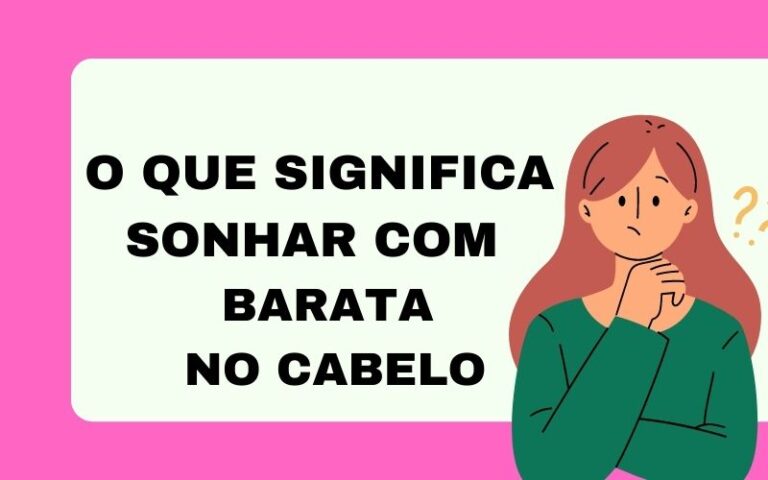 O que significa sonhar com barata no cabelo