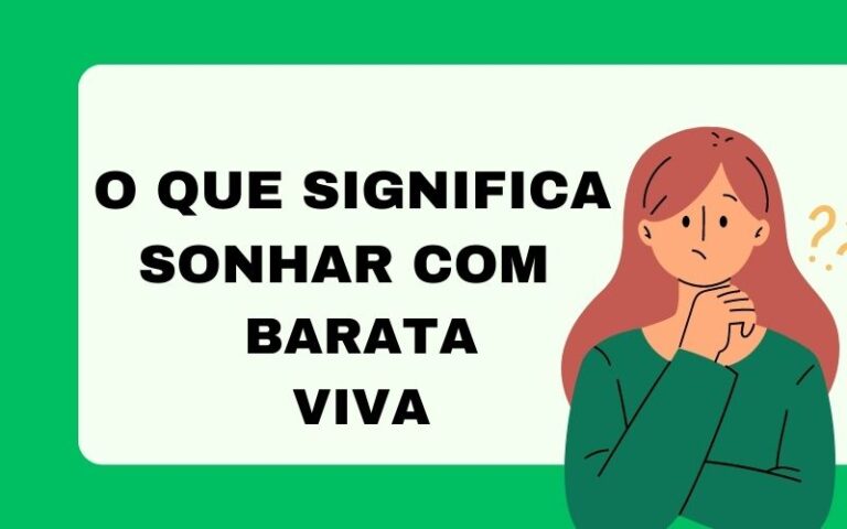 O que significa sonhar com barata viva