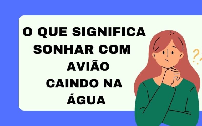 O que significa sonhar com avião caindo na água