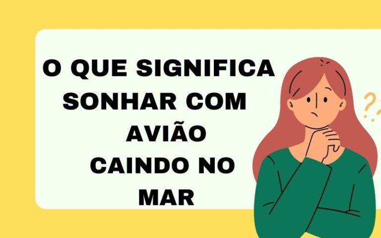 O que significa sonhar com avião caindo no mar