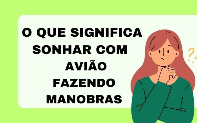 O que significa sonhar com aviao fazendo manobras