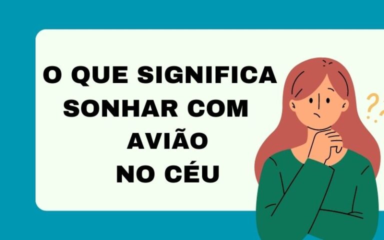 O que significa sonhar com avião no céu