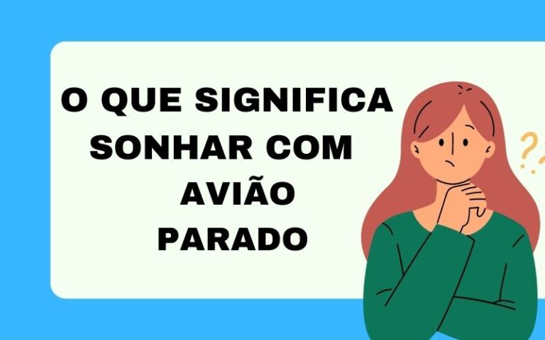 O que significa sonhar com avião parado