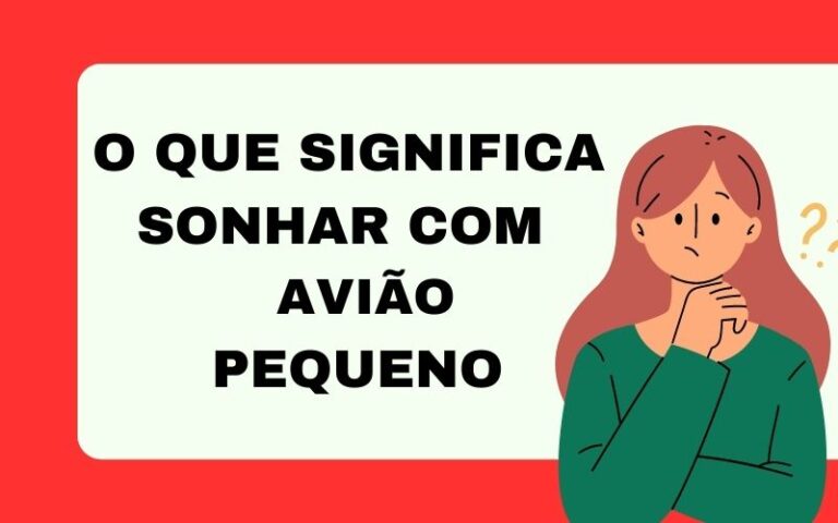 O que significa sonhar com avião pequeno