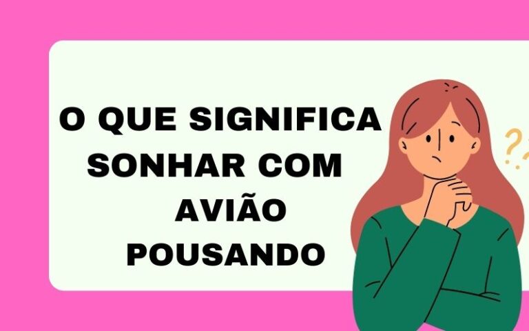 O que significa sonhar com avião pousando