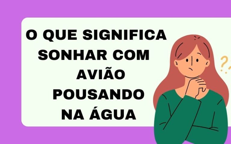 O que significa sonhar com avião pousando na água