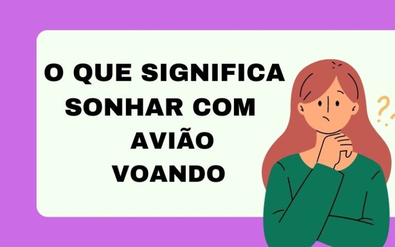 O que significa sonhar com avião voando