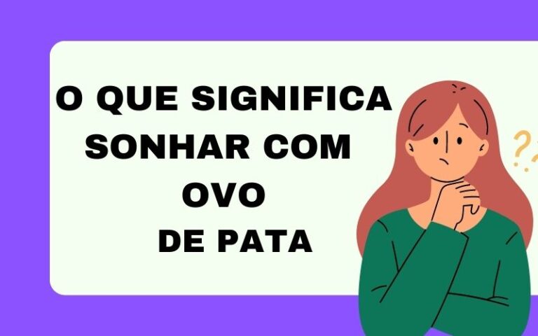 O que significa sonhar com ovo de pata