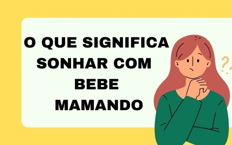 O que significa sonhar com bebe mamando