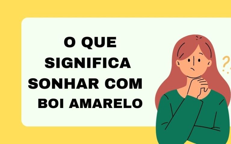 O que significa sonhar com boi amarelo