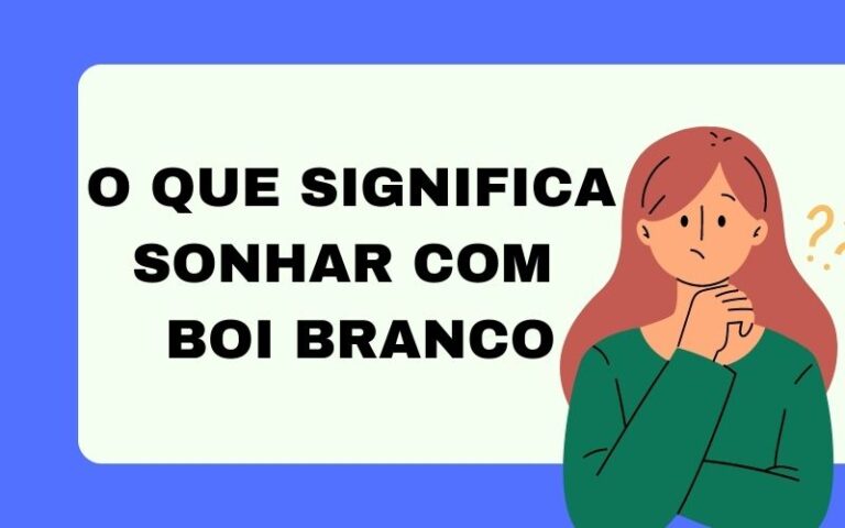 O que significa sonhar com boi branco