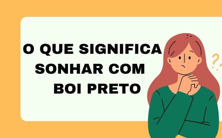 O que significa sonhar com boi preto