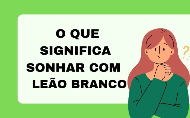 O que significa sonhar com leão branco