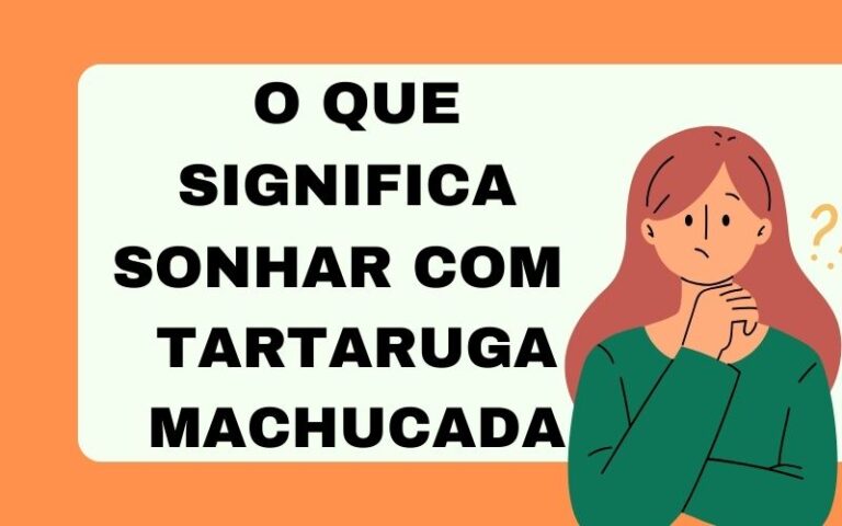 O que significa sonhar com tartaruga machucada